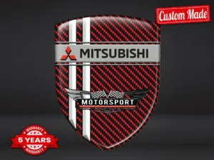 Mitsubishi Stickers Logo Imprimés Course Qualité Personnalisable